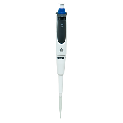 The Transferpette S Pipette, Single Channel, Fixed Volume F-500 (500μL, BrandTech), is used for precise liquid measurement and transfer in laboratories.