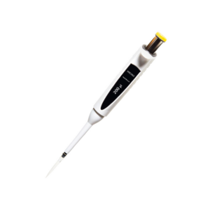 A Proline Plus Mechanical Pipette, Single Channel, Fixed Volume, 200μL (Sartorius), with a yellow cap.