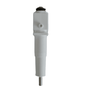 A Rainin Nozzle & Piston Assembly, Multichannel, 50μL (Rainin), made of white plastic and metal, is displayed against a plain white background.
