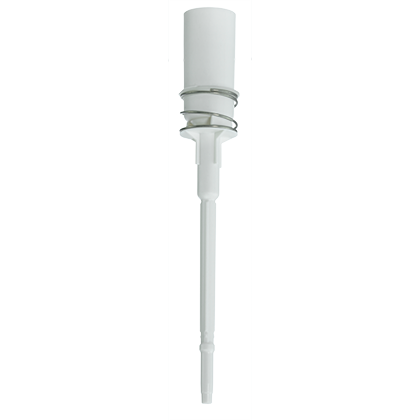 A Transferpette S Shaft with Ejector Spring (Single Channel, 50μL & 100μL) from BrandTech—new for 2020+—ideal for precise liquid dispensing in laboratory applications.