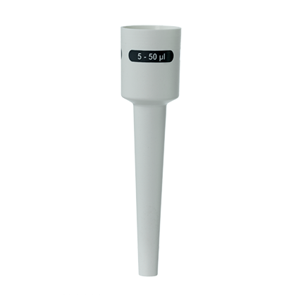 BT 704734 A Transferpette S Lower Part of Ejector, Single Channel, 5-50μL (BrandTech, 2020+), is displayed against a plain background.