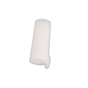 Repeater Plus / Multipette Plus Adjusting Sleeve (Eppendorf) — white plastic cylindrical part with side tab, shown against a plain white background.
