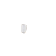 EP_4981001090 A small, clear plastic cup, similar to those used with Eppendorf Repeater Plus or Multipette Plus systems, is shown centered against a white background. Product: Repeater Plus / Multipette Plus Silicone Part (Eppendorf).