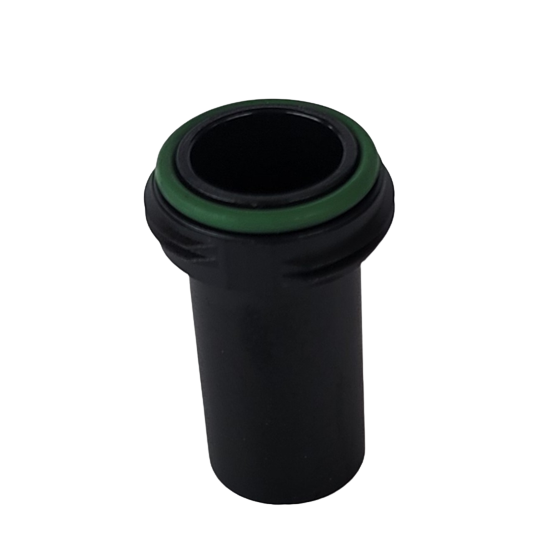 Black cylindrical Axypet Pro/Lambda EliteTouch Single Channel Shaft Cap with O-ring, 1000μL (Labnet), featuring a green seal near the top; used in plumbing and automotive applications.