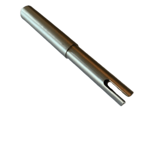 The Gilson Pipetman / Rainin Classic Counter Removal Tool (Pipette Supplies) is a metal, tube-shaped tool with a slotted end, shown against a plain white background.