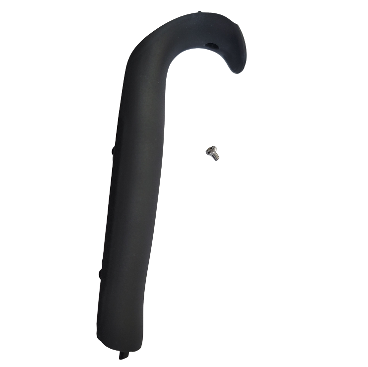 The Axypet Pro Handle Body Cover in black, for all volumes by Labnet, includes a screw and features a curved design, shown against a white background.