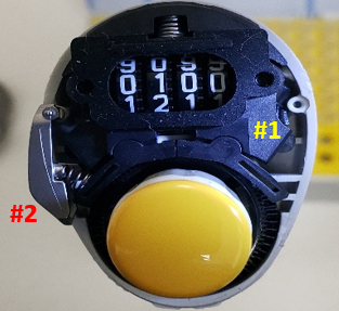 #1, volume catch removed, and #2 volume catch installed