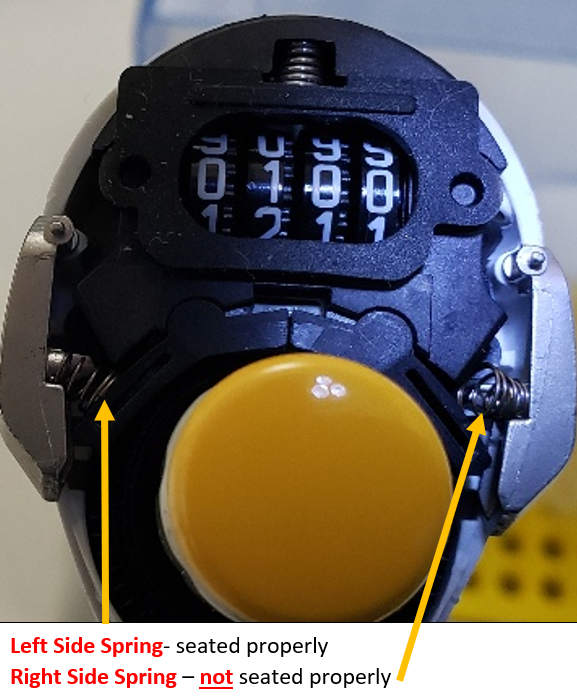 Springs placement/seat