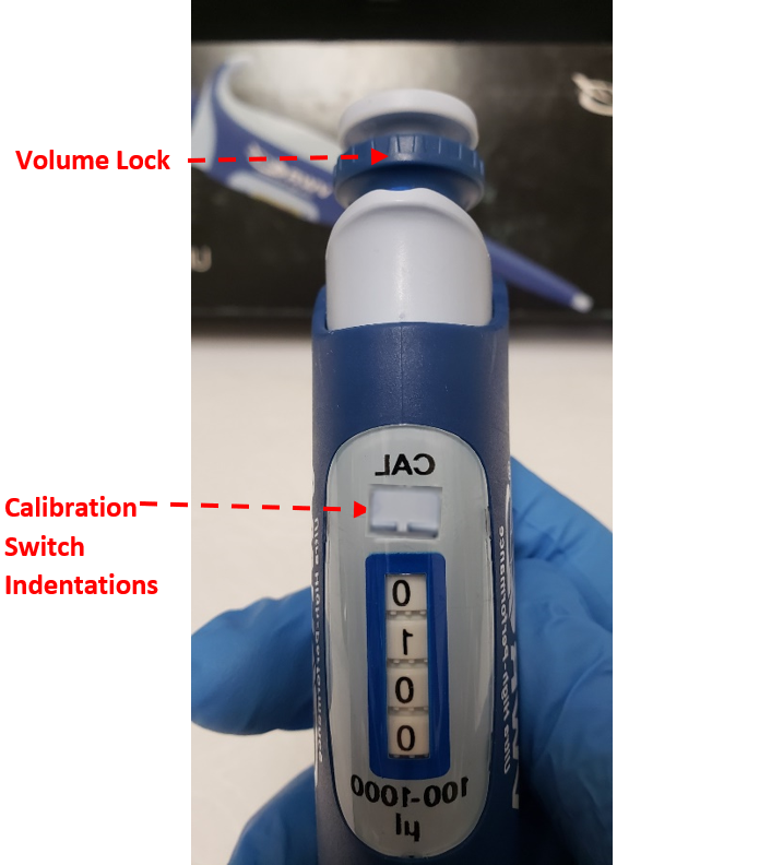 UHP with calibration switch indentions highlighted