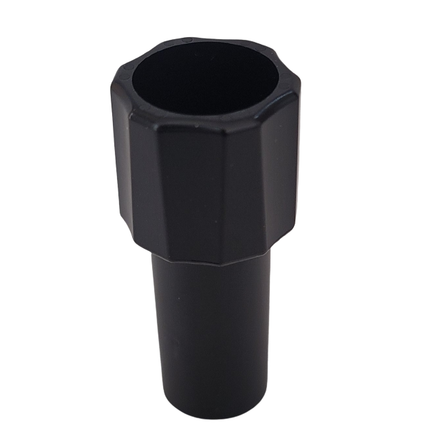 NI_00-NAR-AT Black plastic cylindrical tool with a ridged top and smooth bottom, shown on a white background. This is the Nichipet Air Single & Multichannel Volume Adjustment Tool by Nichiryo.