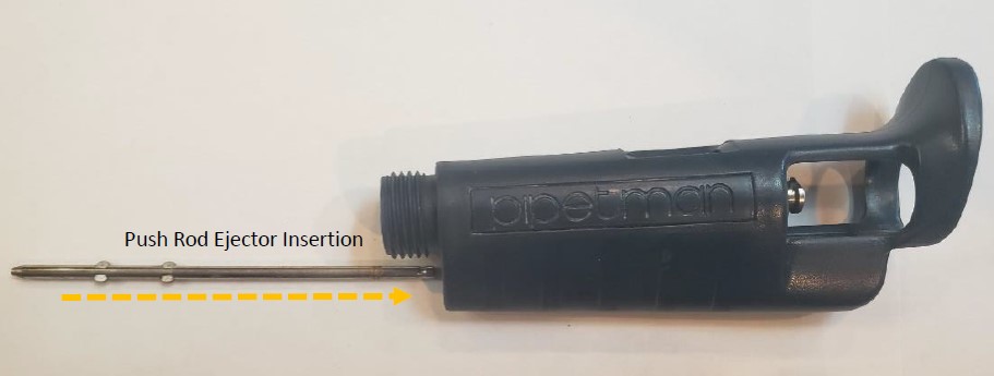 Push rod ejector insertion