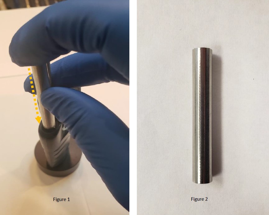 Figure 1 and Figure 2. Insert the clip removal tool.