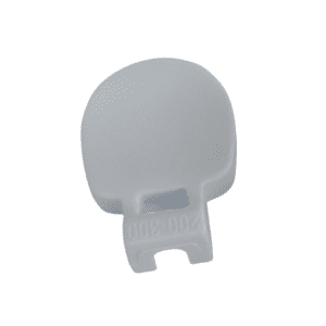 A white plastic V-Ring Removal Tool clip for Gilson Pipetman L Multichannel Px200LVR and Px300LVR (8 & 12 channels, 200 μL/300 μL), rounded top, open slot at bottom, marked 002-300.