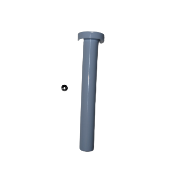 The Labnet Piston Sealing O-ring with Compression Bush, Single Channel, 20µL (Labnet), featuring a gray cylindrical bush and black O-ring, is displayed on a white background.