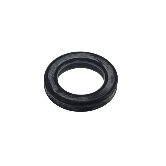 A black round rubber piston X-ring with a central hole, compatible with Rainin Pipet-Lite XLS, XLS+, E4 XLS, Multichannel 1200μL pipettes, shown on a white background.