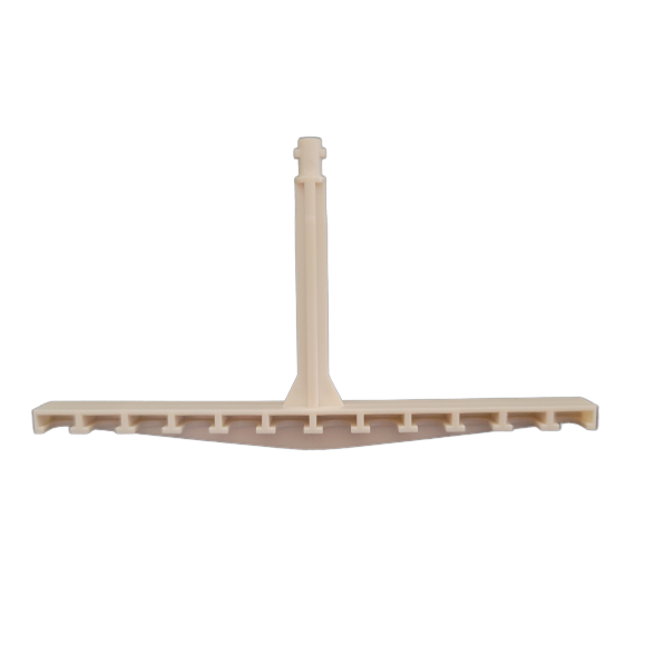 Beige plastic tool with a vertical handle and slotted blade, ideal for keeping your Eppendorf Piston Actuator, Multichannel, 12 Channel (Eppendorf) in top condition; shown on a plain white background.