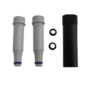 Transferpette Electronic & TFP-S, Nose Cone, Rounded Shape, Gray, Multichannel, 2pk, Updated Older Version, 100μL (BrandTech)