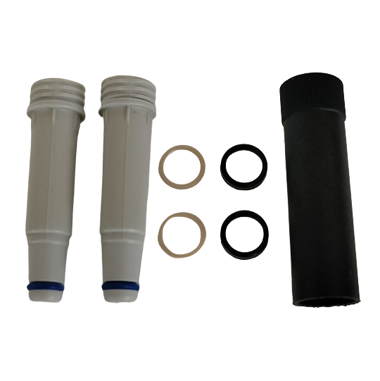 Transferpette Electronic & TFP-S, Nose Cone, Rounded Shape, Gray, Multichannel, 2pk, Updated Older Version, 300μL (BrandTech)