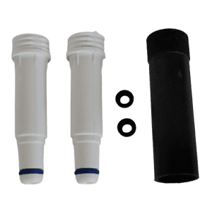 Transferpette S and pro, Nose Cone, Rounded Shape, White, Multichannel, 2pk, Updated New Version, 50μL (BrandTech)