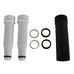 Transferpette S and pro, Nose Cone, Rounded Shape, White, Multichannel, 2pk, Updated New Version, 300μL (BrandTech)