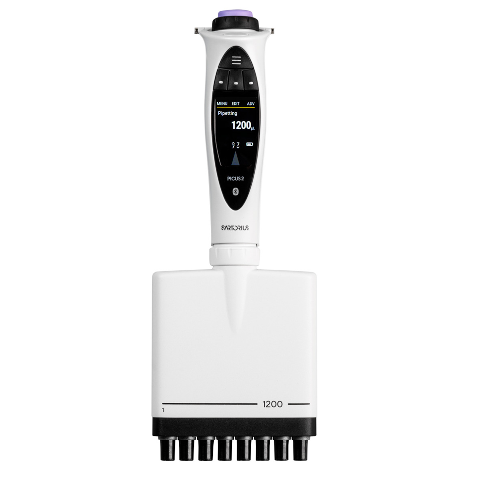 The Picus 2 Electronic Multichannel Pipette, 8 Channel, 50-1200μL (Sartorius)