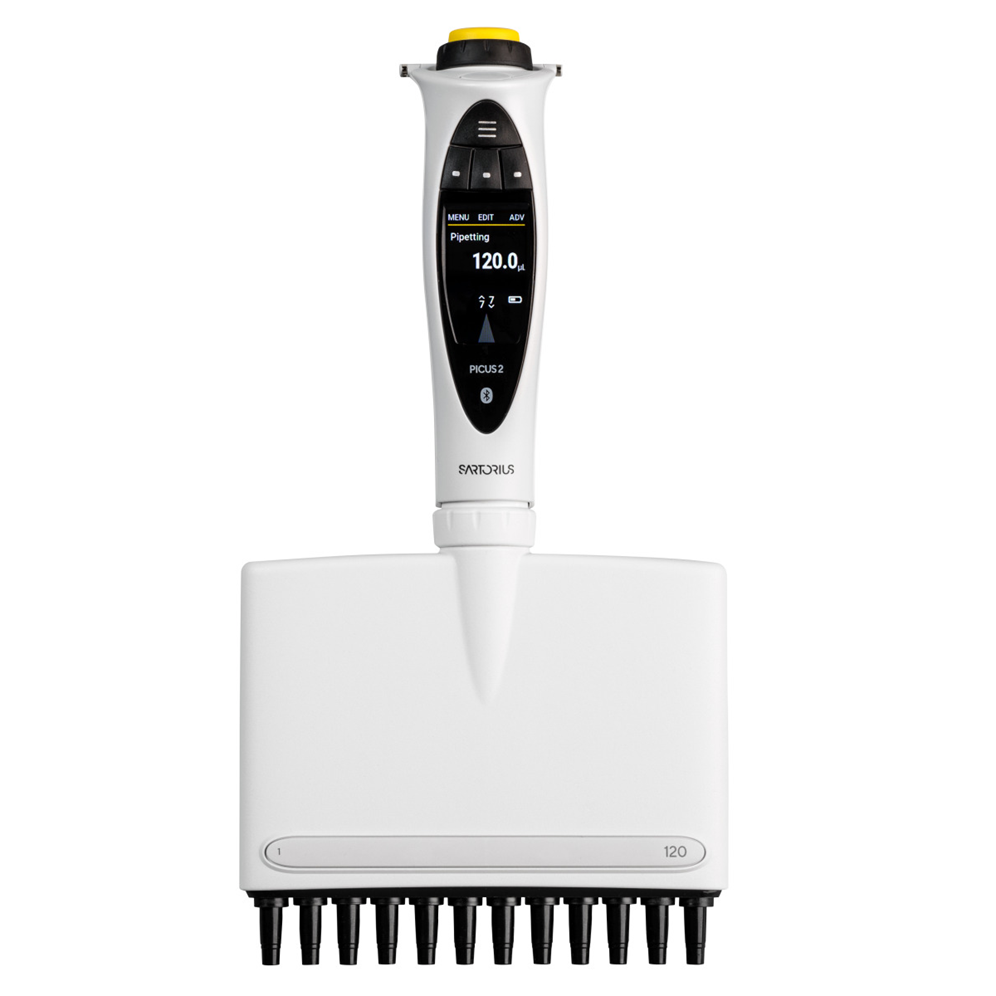 The Sartorius Picus 2 Electronic Multichannel Pipette, 12 Channel, 5-120μL