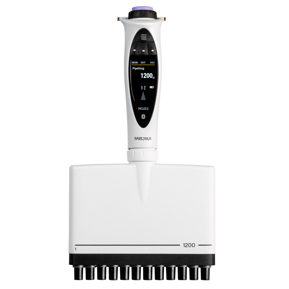 Picus 2 Electronic Multichannel Pipette, 12 Channel, 50-1200μL (Sartorius)