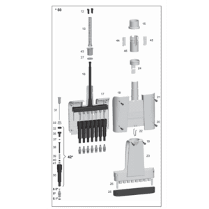 Finnpipette F1 ClipTip Module, 8 Channel, White, Metal Tip Fittings, 10μL (Thermo Scientific)