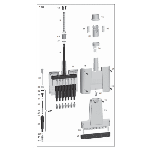 Finnpipette F1 ClipTip Module, 8 Channel, White, Metal Tip Fittings ...