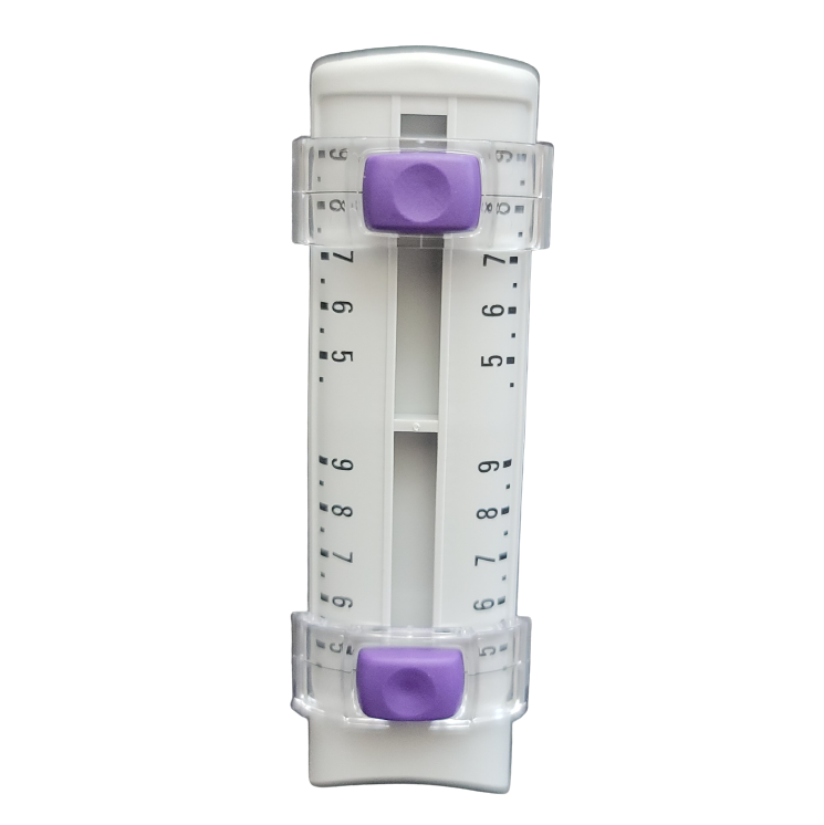 A violet E1 ClipTip Equalizer Scale Assembly 2 (4.5-9), 12 channel, 384 format, 30μL by Thermo Scientific, designed for precise volume measurement in multichannel applications.
