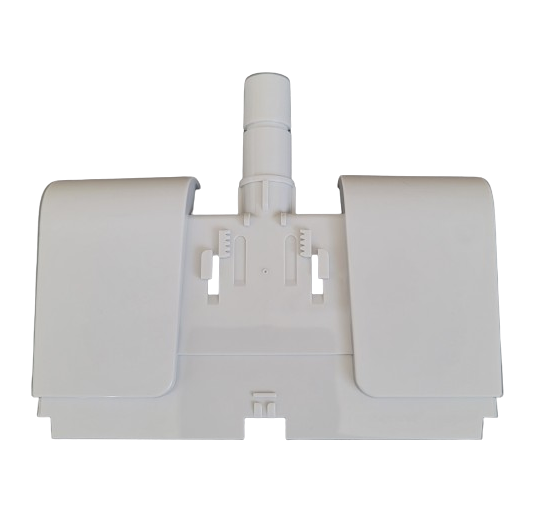Grey Finnpipette F1 ClipTip Housing Bottom, 12 Channel, Upgraded Version (Thermo Scientific), featuring precise engineering, is displayed against a plain white background.