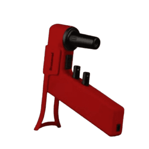 A Drummond Portable Pipet-Aid XP Pipette Controller, black, 110V, stands upright on a flat surface against a plain background.