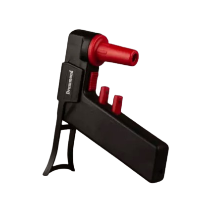 Black Drummond Portable Pipet-Aid XP Pipette Controller, 110V, features a manual trigger and two extra nozzle holders.