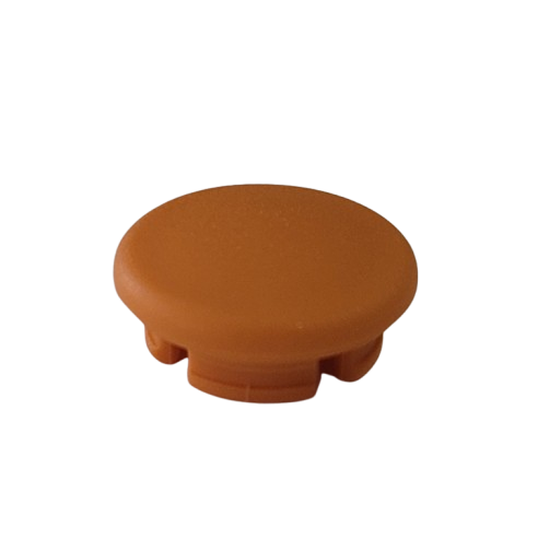 An orange Acura Smartie Plunger Cap for 100μL and 200μL Socorex pipettes is shown on a plain white background.