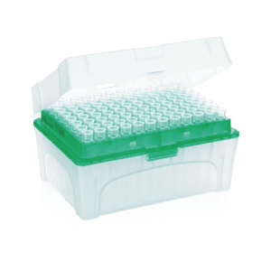 BrandTech BIO-CERT TipBox, Sterile, Green, 5-300μL, 10x96, 960 Tips (BrandTech)