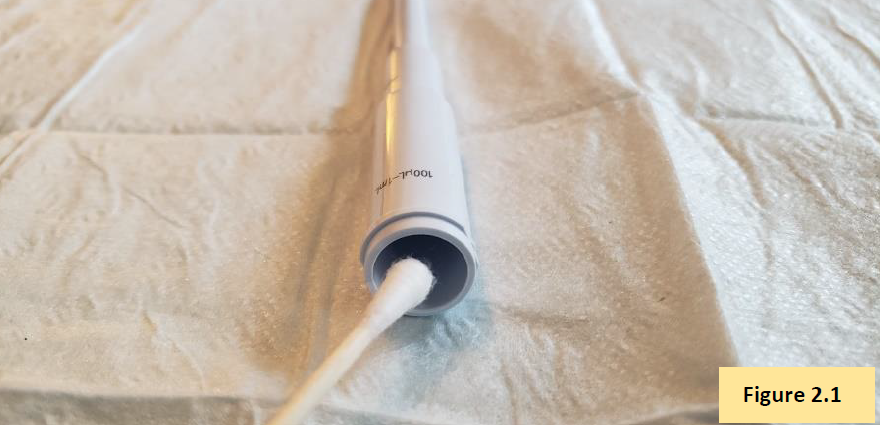 Lubricating inside of tip cone