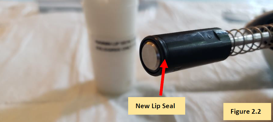 New E4 XLS lip seal replacement