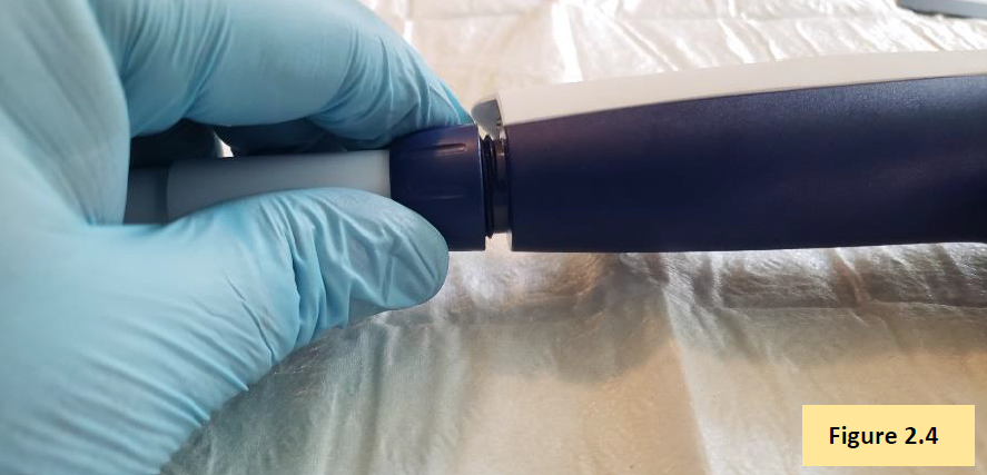 Attaching the E4 XLS coupling nut