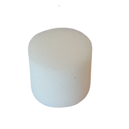 A small, white Rainin Filter for Single Channel, 20mL capacity, 100 Pack (Rainin), cylindrical with flat top and bottom, shown against a plain white background.