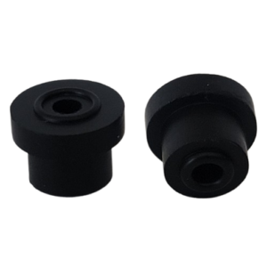Two small, black, cylindrical rubber O-rings—Drummond Pipet-Aid XL, XP, XP2, Hood Mate & XPress Valve Body O-Rings (Pack of 2)—are shown side by side on a plain white background.