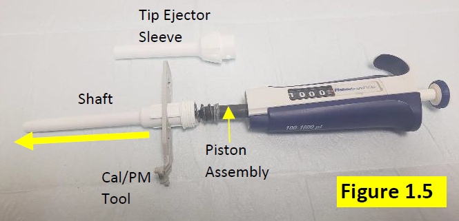 Disassembled Fisherbrand Elite lower part