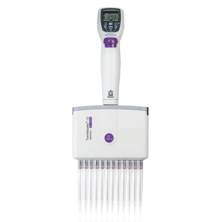 Transferpette Electronic Pipette, 12 Channel, 50-1250μL (BrandTech)