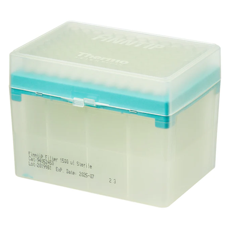 TS 94052450 Finntip Filter 1500, White, Rack, 150-1500μL, Filtered, Sterile, 10 x 96, 960 Tips (Thermo Scientific)