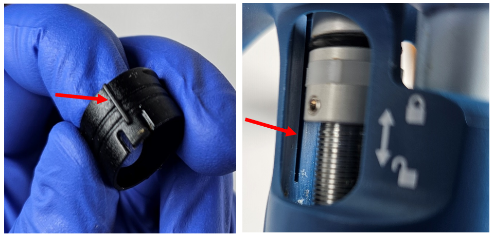 locking ring tab placement