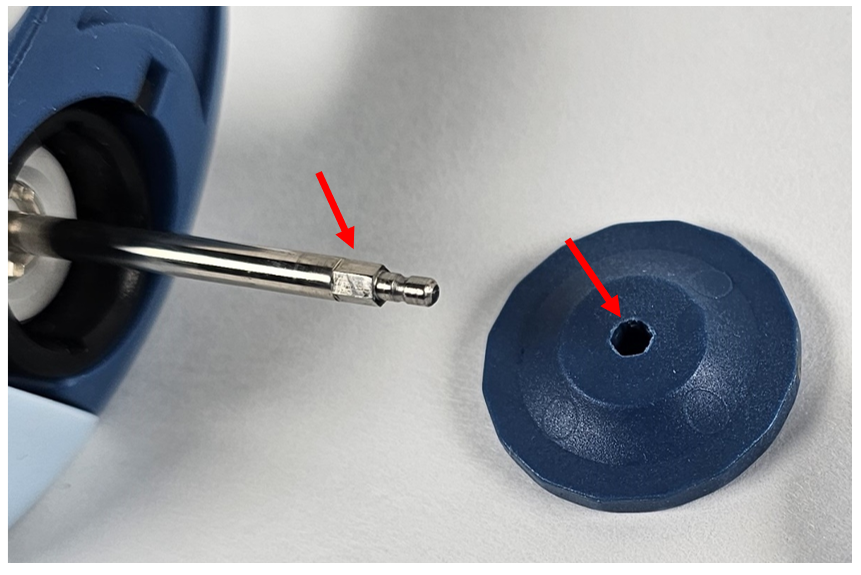 reassembling the plunger button
