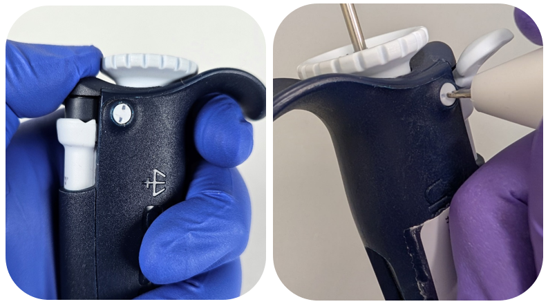 Pipetman L cap screw reinstallment
