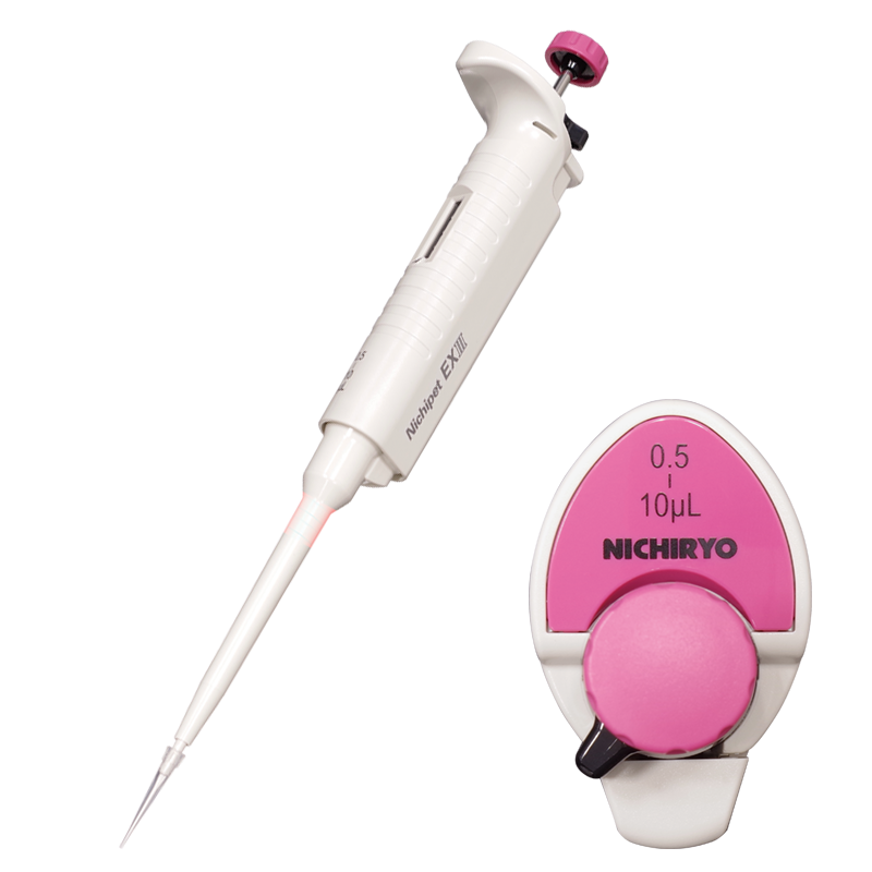 NI 00-NPX3-10 Nichipet EX III Pipette, Single Channel, 0.5-10μL (Nichiryo)