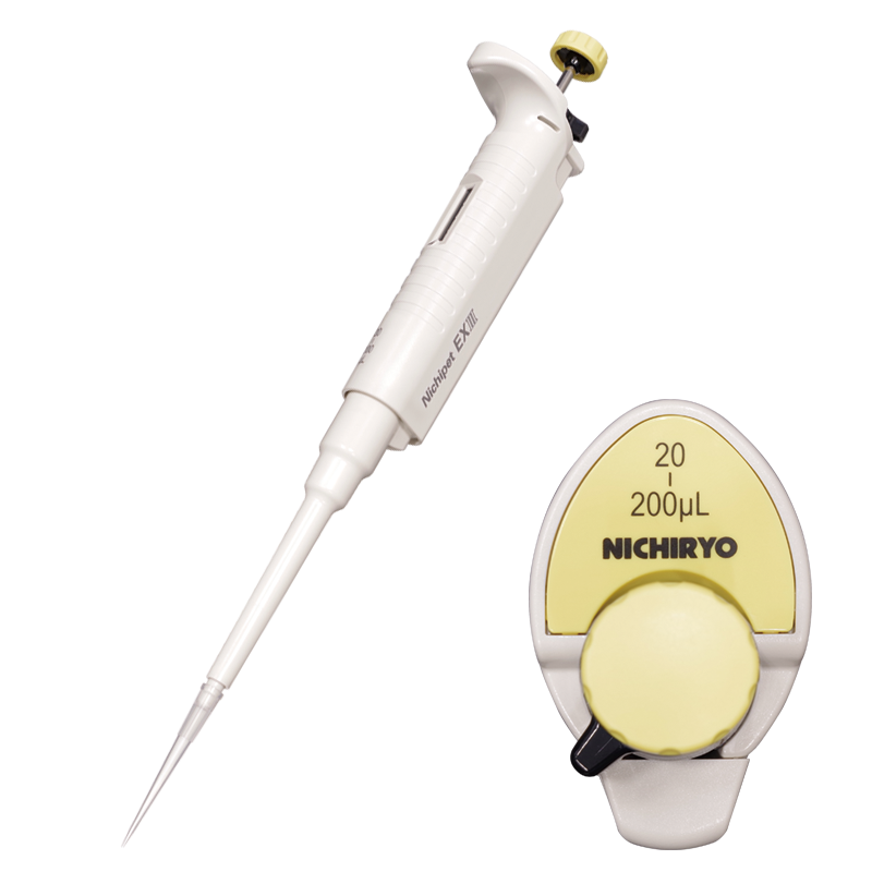 NI 00-NPX3-200 Nichipet EX III Pipette, Single Channel, 20-200μL (Nichiryo)