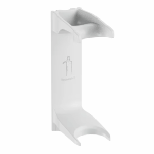 The Pipette Holder 2 for Research 3 Pipettes (Eppendorf) securely holds pipettes with a grooved top and circular base cutout, serving as a convenient alternative to the Pipette Carousel 2, Charger Carousel 2, Stand 2, or wall mounting.
