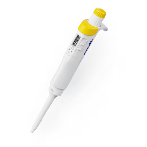 Research 3 neo Pipette, Single Channel, Variable Volume, 10-200μL, Yellow (Eppendorf)